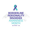 © Jayadiudara - vector graphic of borderline personality disorder awareness month good for borderline personality disorder awareness month celebration. flat design. flyer design.flat illustration.
