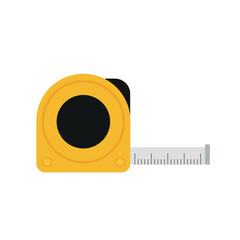 Wall Mural - Tape measure icon. Flat illustration of tape measure vector icon for web design