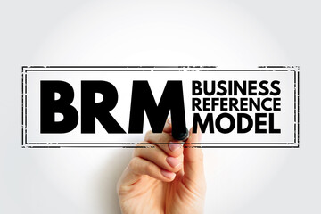 Poster - brm business reference model - concentrating on the functional and organizational aspects of the cor