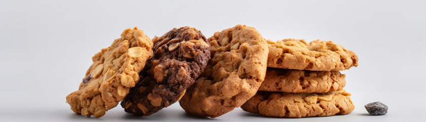 Canvas Print - A close-up banner of delicious cookies