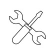 Repair icon vector. renovation illustration sign. repairs symbol. fix logo.