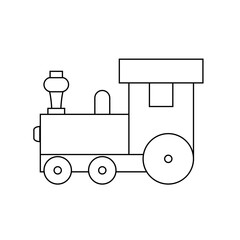 Poster - Children train icon Vector. public transport illustration sign. railroad symbol. 