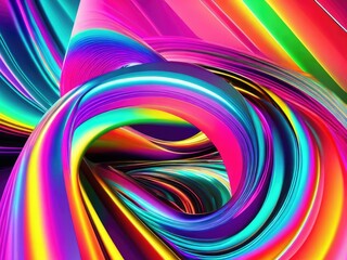 Wall Mural - Abstract colorful fluid design background. Generative AI