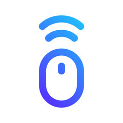 Wall Mural - wireless mouse gradient icon