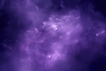 Sticker - dreamy purple sky with stars and clouds. Generative AI