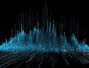glow line abstract graphics,created with Generative AI tecnology.