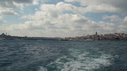 Wall Mural - Bosphorus and sea view from ferry