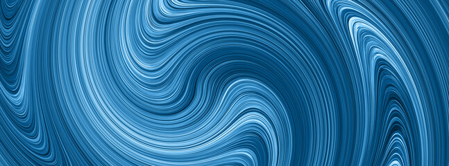 Poster - A modern abstract swirl texture in blue
