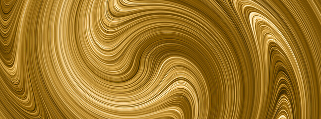 Poster - A modern abstract swirl texture in gold