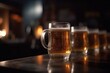 © Rawf8 - Beer mugs on a table, close up. Oktoberfest, Munich. German beer festival, generative ai