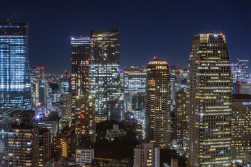  東京タワーからの眺め、夜景