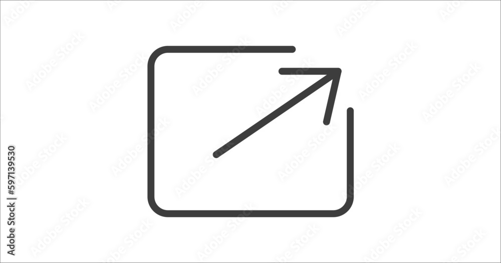 export arrow icon. Filled export arrow icon from user interface ...