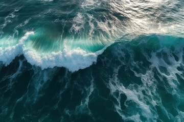 Poster - Fascinating Ocean Waves, created with Generative AI technology