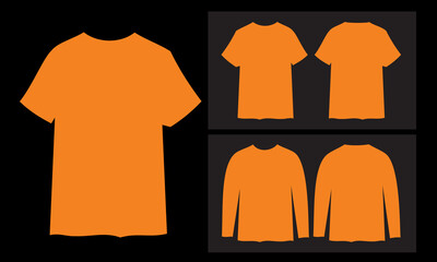 orange t-shirt design