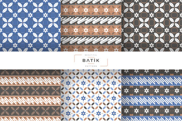traditional batik pattern design collection