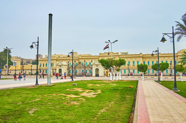 Sticker - Architecture of El-Gomhoreya square, Cairo, Egypt