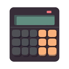 Poster - Modern calculator finance equipment