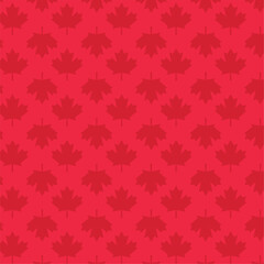 colored seamless pattern background with maple leaves vector