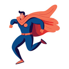 Poster - Vector Illustration Action Super Hero Fly