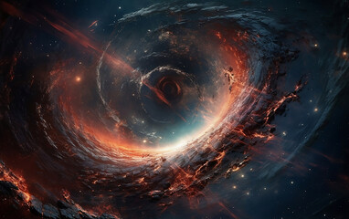 Wall Mural - space destroyed generate by AI