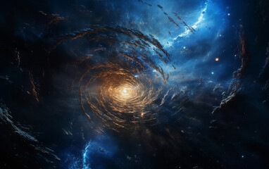 Wall Mural - space destroyed generate by AI
