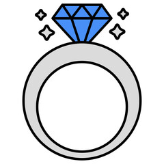 Sticker - Premium download icon of diamond ring 