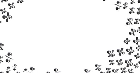 Poster - 3d sale discount as transparent - 3D percent rain illlustration - PNG transparent
