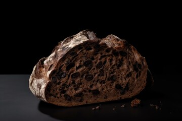 Wall Mural - Delicious bread on a dark background