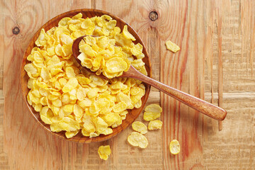 Wall Mural - Cornflakes in plate