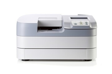 Poster - wireless printer in a modern office setting. generative ai