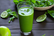 Smoothies green natural detox juice or Juicing is a diet based on fruit and vegetable juices. Detox juices work as a natural diuretic in our body, as they eliminate excess waste and toxins from the bo