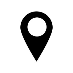 Poster - Location icon vector. Simple filled location sign illustration on white background..eps
