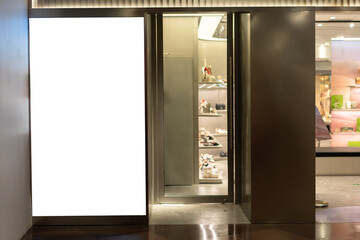 Wall Mural - light box with luxury shopping mall