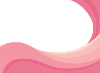 Wall Mural - Abstract pink wave and space to put text vector illustration design white background color geometric creative for business banner, poster, flyer, card, cover	