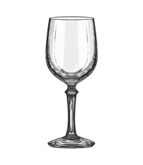 Canvas Print - Luxury wineglass symbolizes elegance and celebration