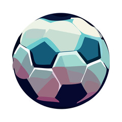 Sticker - Soccer ball symbolizes success in competition games