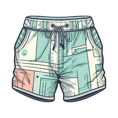 Wall Mural - Comfortable denim shorts, perfect for casual wear