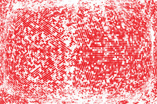 Polka Dot Pop Art Red White Halftone Pattern
