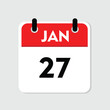 27 january icon with white background