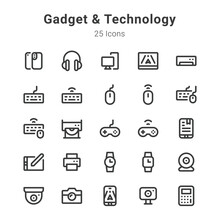 Gadget And Technology Icon Set