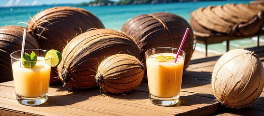 cocktail on the beach