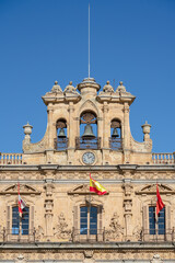 Poster - Plaza Mayor detail in Salamanca