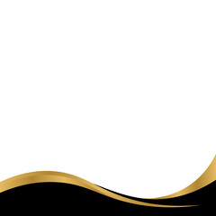 Wall Mural - Black & Gold Footer