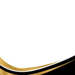 Wall Mural - Black & Gold Footer