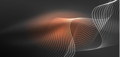 Abstract background neon wave. Hi-tech design for wallpaper, banner, background, landing page, wall art, invitation, prints, posters