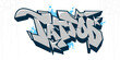 Abstract Urban Graffiti Street Art Word Tattoo Lettering Vector Illustration Template Element