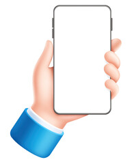 Wall Mural - business hand with mobile phone sign symbol icon