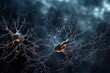 The environment of the nervous system, the nerve cell. Generative AI.