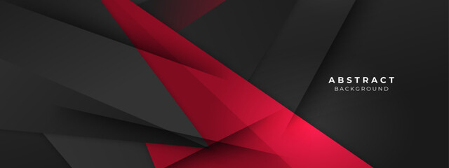 Minimal black and red geometric shapes abstract modern background design. Design for banner