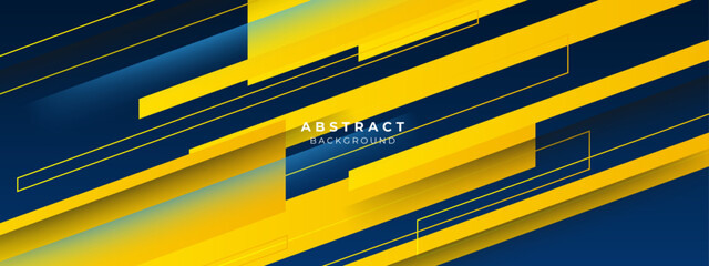 Modern abstract blue and yellow element design background
